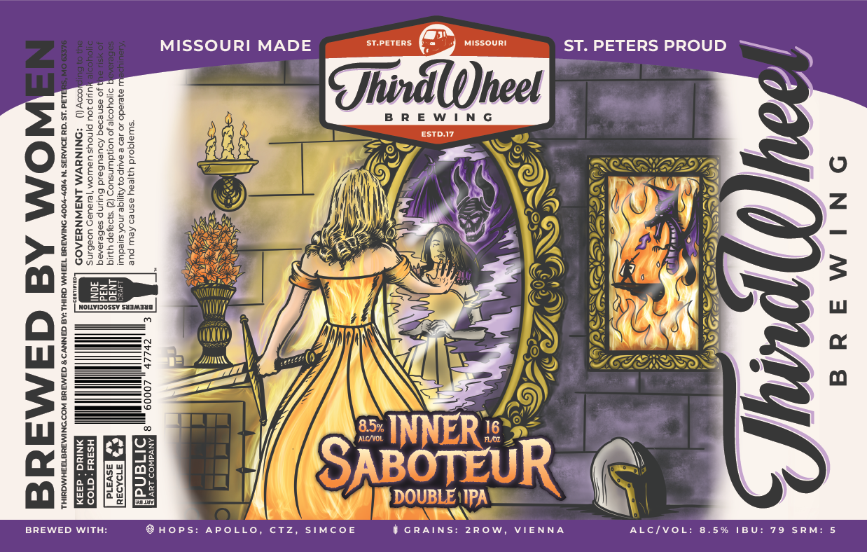 Inner Saboteur Beer label